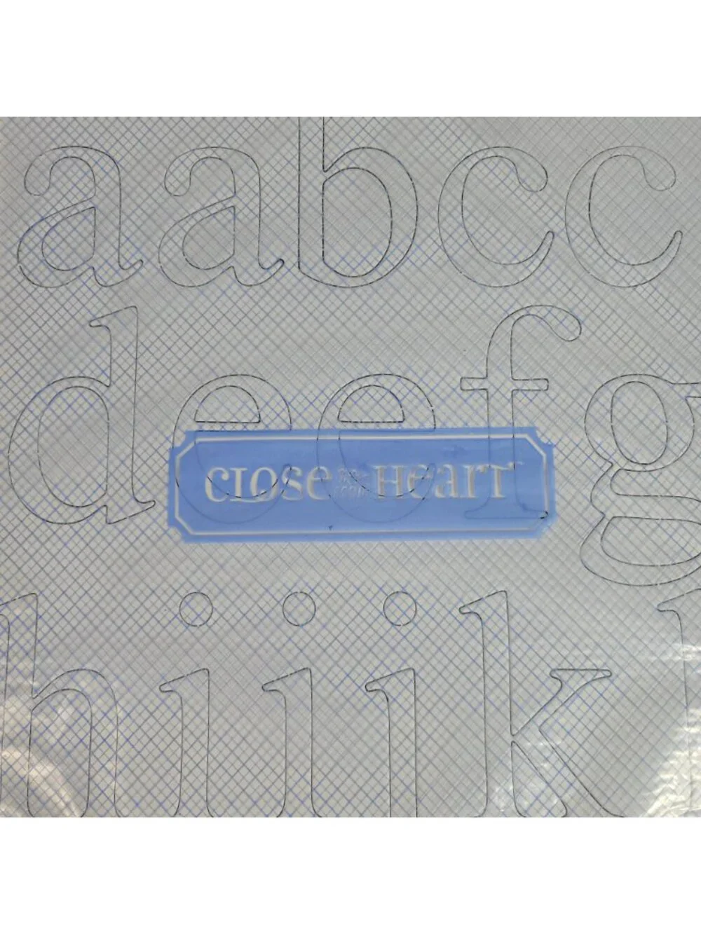 Close to My Heart Lowercase Dimensional Elements Z1048 Simple Alphabets NEW